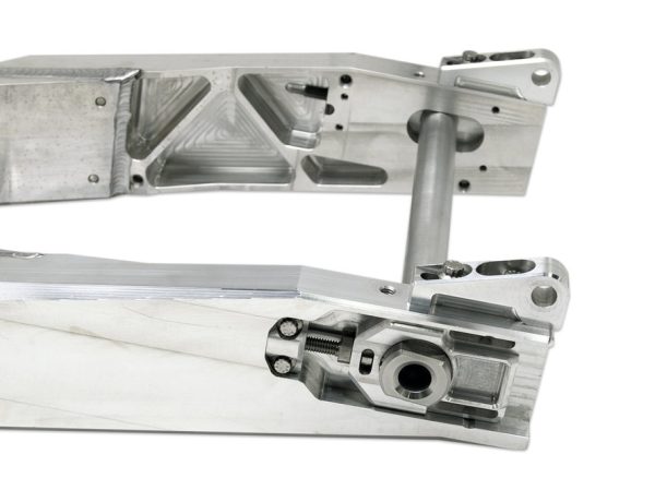 The Swinger Swing Arm FLH 2009 Up Raw Machine Finish - Image 4