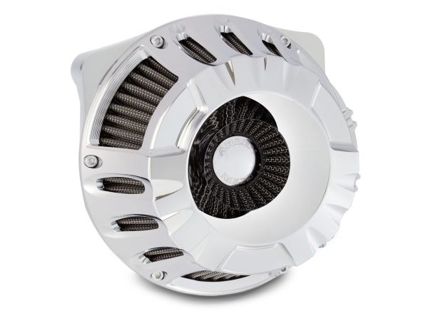 Deep Cut Air Cleaner Kit - Chrome. Fits Milwaukee-Eight 2017up