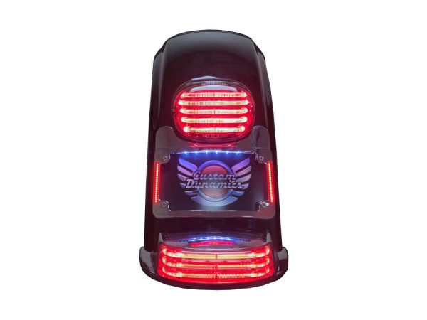 Turn Signal Eliminator Kit - Chrome with Red LED's for Brake Lights. Fits Most Touring 2014-2024 - Image 2