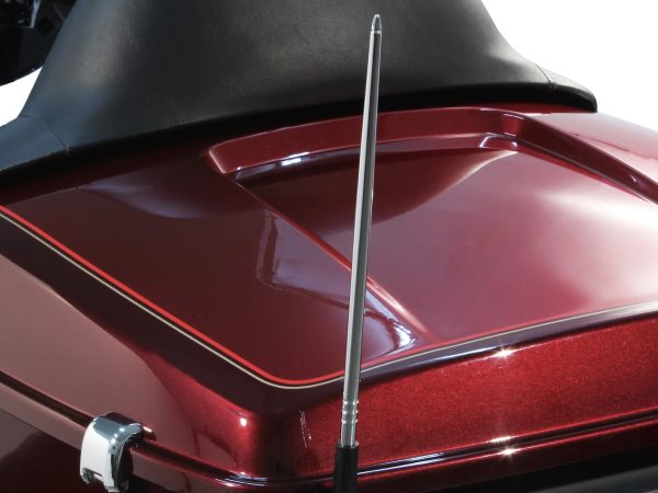 High Caliber 8" Flexible Aluminum Antenna - Chrome. Fits HD Touring 1989up, Indian Touring 2014up & Victory Touring 2010-2017 - Image 3