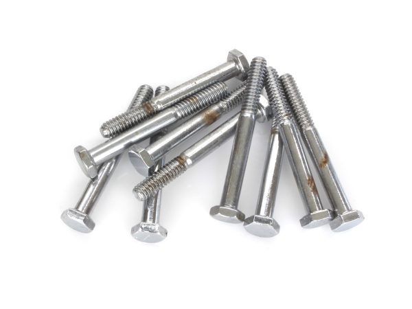 1/4-20 x 2-1/4" UNC Hex Head Bolt - Chrome. Pack 10.