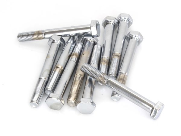 5/16-24 x 2-1/2" UNF Hex Head Bolt - Chrome. Pack 10.