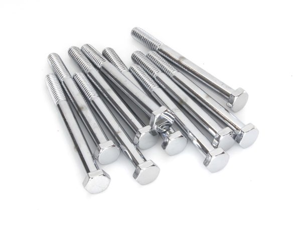 5/16-18 x 3-1/4" UNC Hex Head Bolt - Chrome. Pack 10.