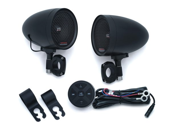 Road Thunder Speaker Pods & Bluetooth Audio Controller by MTX - Black.