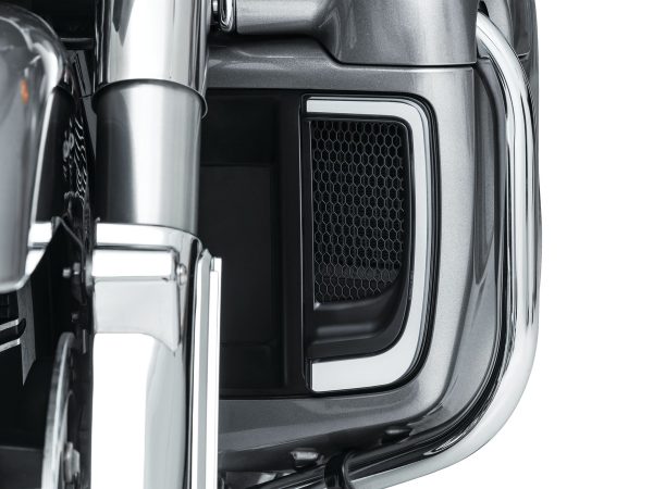 Tracer LED Fairing Lower Grills - Black. Fits Touring 2014up with Fairing Lowers. - Image 2