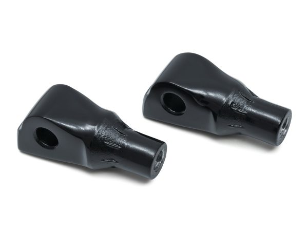 Rear Tapered Footpeg Mounts - Black. Fits Softail 2018up, Pan America 2021up & Sportster S 2021up