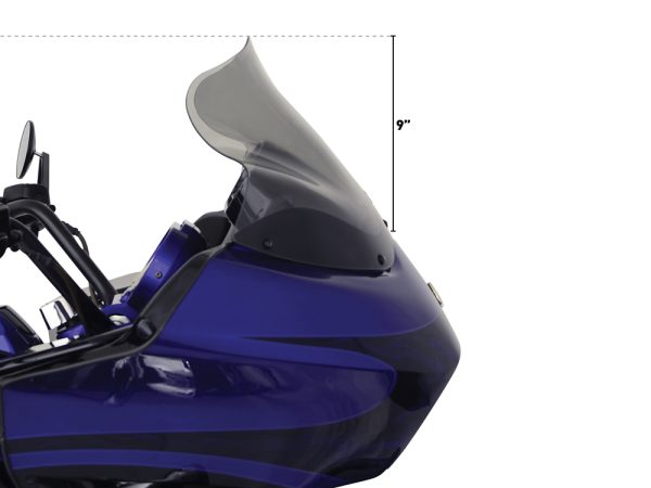 12" Flare Windshield - Tinted. Fits Road Glide 1998-2013.