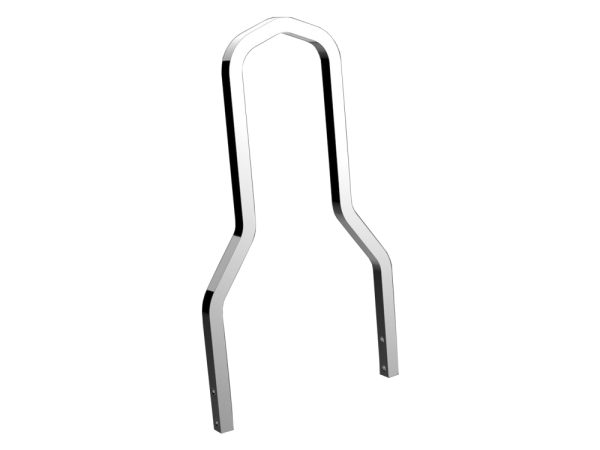 8.75" Wide Mini Lowboy Sissy Bar Upright - Chrome.