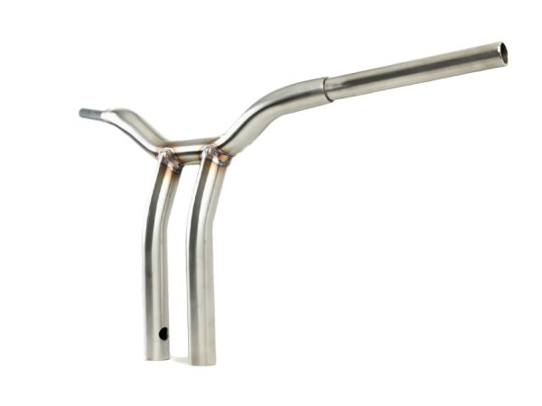 12" x 1-1/4" Pullback One Piece Kage Fighter Handlebar - Stainless.