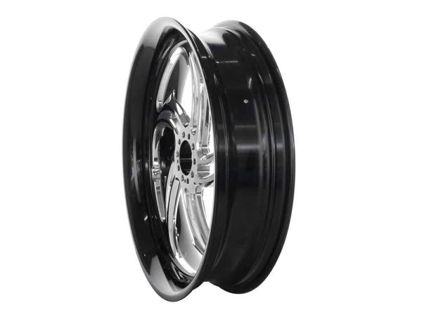 16" x 3.50" wide Rival Wheel - Black Contrast Cut Platinum. - Image 2