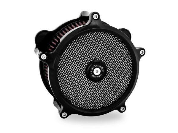 Super Gas Air Cleaner Kit - Black. Fits Milwaukee-Eight 2017up