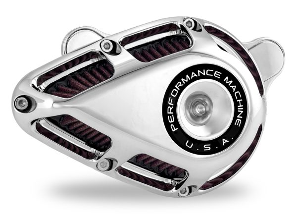 Jet Air Cleaner Kit - Chrome. Fits Milwaukee-Eight 2017up