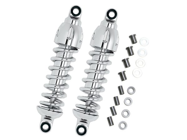 430 Series, 12" Standard Spring Rate Rear Shock Absorbers - Chrome. Fits Street 2015-2020