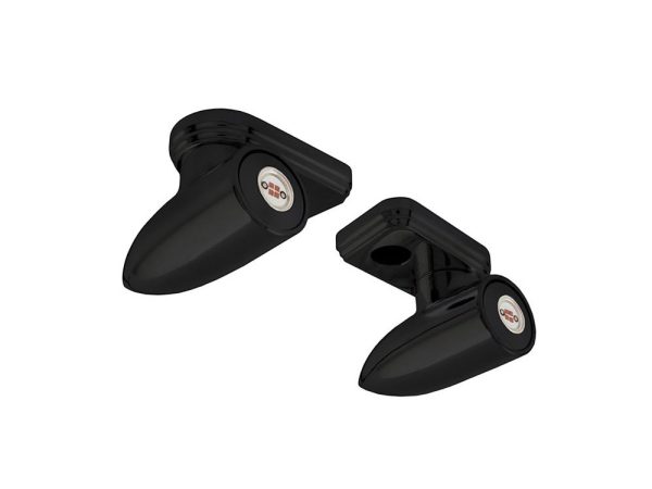 Bullet Pro Series Under Perch Turn Signals - Black. Fits most 1996up Hand Controls.