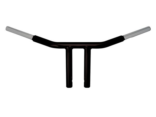 8" x 1-1/4" Chubby Chopper T-Bar Handlebar - Gloss Black.