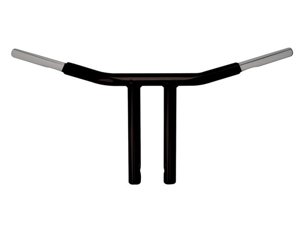 10" x 1-1/4" Chubby Chopper T-Bar Handlebar - Gloss Black.