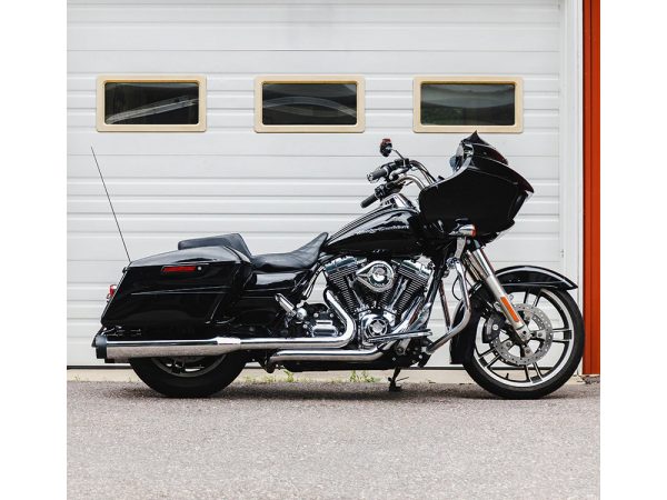 4-1/2" Monarch Slip-On Mufflers - Chrome with Black End Caps. Fits Touring 1995-2016. - Image 3