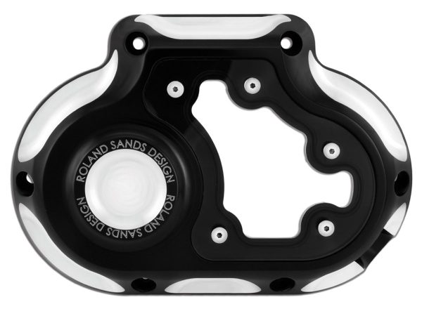 Clarity Clutch Release Cover - Black Contrast Cut. Fits Softail 2018up.