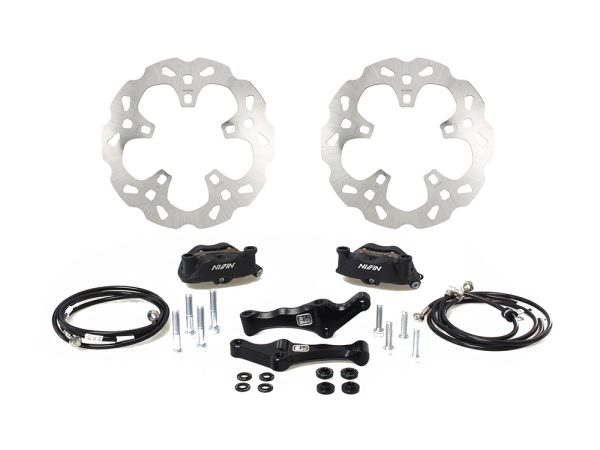 Wraith Oversize 330mm (13") Wave Lug Mount Rotor & Caliper Kit. Fits Touring 2014-2023 with Factory Wheels Equipped With Spoke/Lug Mounted Rotors.