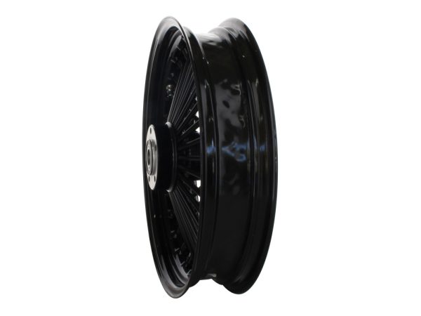 16" x 3.5" Mammoth Fat Spoke Rear Wheel - Gloss Black. Fits Softail 2000-2007, Dyna 2000-2005, Sportster 2000-2004 & Touring 2000-2001. - Image 2