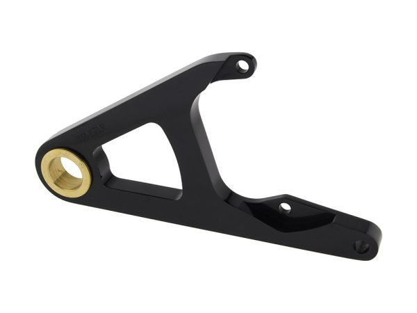 Right Hand Front Caliper Mount - Black. Fits FX Softail Springer 2000-2007 when using Performance Machine 125x4S Caliper.