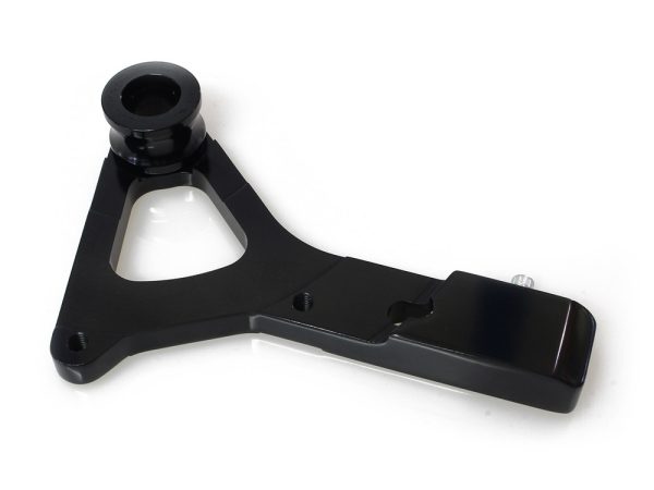 Right Hand Rear Caliper Mount - Black. Fits Dyna 2006-2007 with 11.5" Disc Rotor when using Performance Machine 125x4R Caliper.