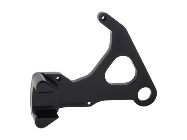 Left Hand Rear Caliper Mount - Black. Fits Sportster 2008-2021 when using Performance Machine 125x4RSPH Caliper.