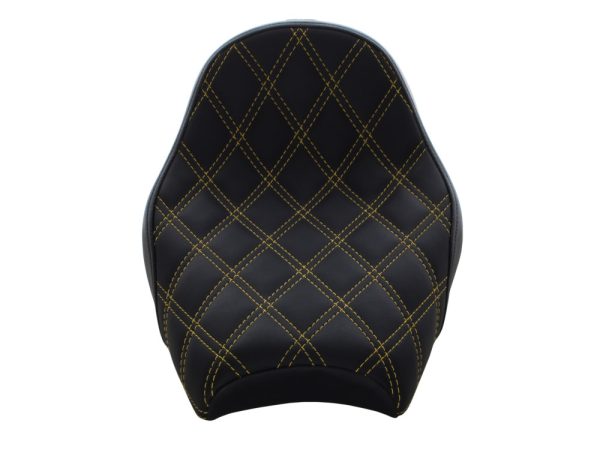 Renegade LS Solo Seat with Gold Double Diamond Lattice Stitch. Fits Scout Bobber 2018-2024 - Image 2