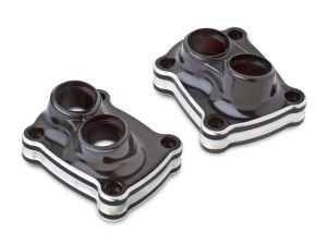 10-Gauge Tappet Block Covers - Black. Fits Milwaukee-Eight 2017up.
