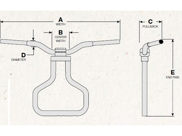 14" x 1-1/4" Straight Kage Fighter Handlebar - Chrome. Fits Road Glide 2015-2023 - Image 2