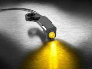 Dash A Under Perch Turn Signal Left - Black.  Fits Softail 2015-2024 & Touring 2009-2023 Models with Cable Clutch