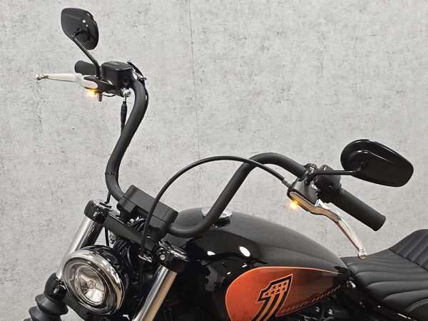 Dash A Under Perch Turn Signal Left - Black.  Fits Softail 2015-2024 & Touring 2009-2023 Models with Cable Clutch - Image 4