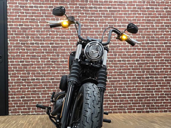 Dash M Under Perch Turn Signal Right - Black.  Fits Softail 2015-2024 & Touring 2009-2023 Models with Cable Clutch - Image 3