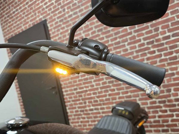 Dash M Under Perch Turn Signal Right - Black.  Fits Softail 2015-2024 & Touring 2009-2023 Models with Cable Clutch - Image 4