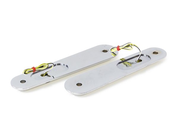 Legit Elypse 2-1 Front Turn Signals with Running Lights - Chrome. Fits FLH 2006up. - Image 2