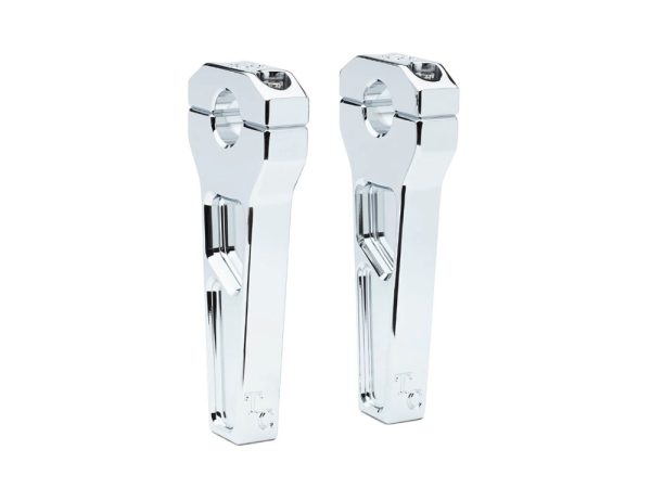 6" Straight Two Piece Riser Kit - Chrome. Fits 1-1/8" Handlebar.
