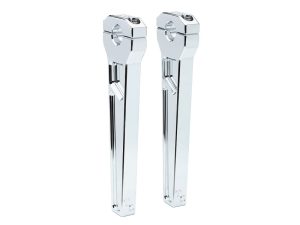 8" Straight Two Piece Riser Kit - Chrome. Fits 1-1/8" Handlebar.