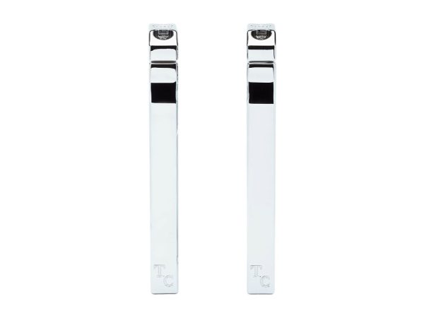 8" Straight Two Piece Riser Kit - Chrome. Fits 1-1/8" Handlebar. - Image 2