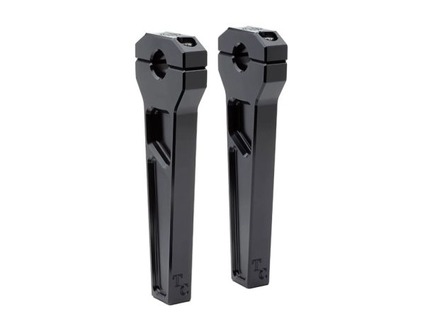 8" Straight Two Piece Riser Kit - Black. Fits 1-1/8" Handlebar.