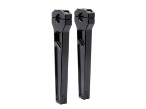 10" Straight Two Piece Riser Kit - Black. Fits 1-1/8" Handlebar.