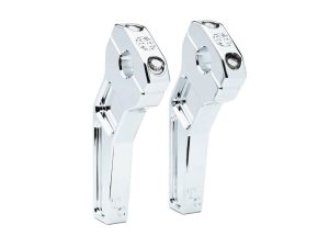 6" Pullback Two Piece Riser Kit - Chrome. Fits 1-1/8" Handlebar.