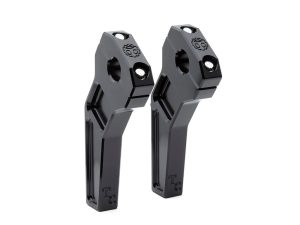 6" Pullback Two Piece Riser Kit - Black. Fits 1-1/8" Handlebar.