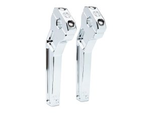 8" Pullback Two Piece Riser Kit - Chrome. Fits 1-1/8" Handlebar.