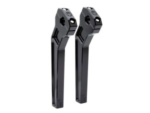 10" Pullback Two Piece Riser Kit - Black. Fits 1-1/8" Handlebar.