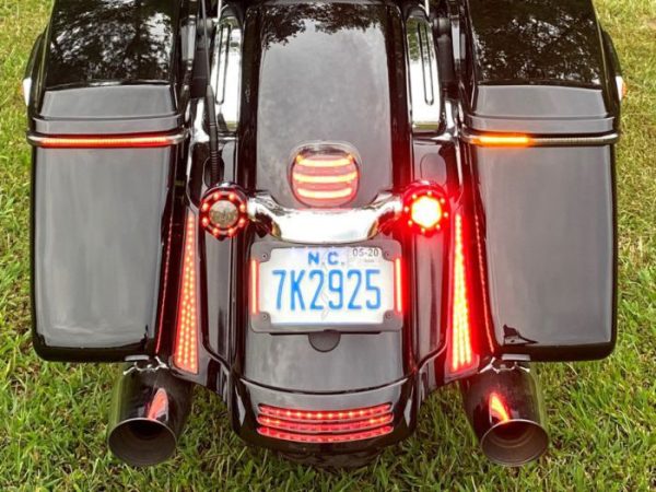 Sequential Low Profile Bagz Saddlebag Lights. Red Run/Brake, Amber Turn with Smoke Lens. Fits CVO Touring 2014-2023 - Image 2