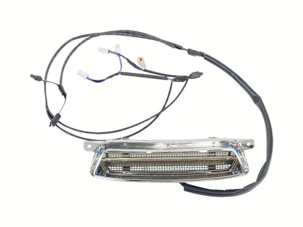 Dynamic LED Chrome Fairing Vent Insert for Indian Motorcycles - 2019-2023 Indian Chieftain, Chieftain Limited, Chieftain Dark Horse, Chieftain Elite, Roadmaster Dark Horse, 2021-2023 Roadmaster Limited. - Image 2