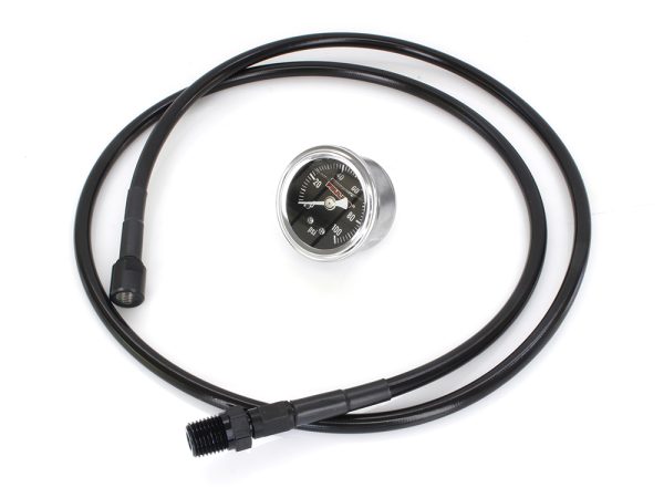 Black Remote Oil PSI Gauge Kit. Fits Milwaukee-Eight 2017up. - Image 2