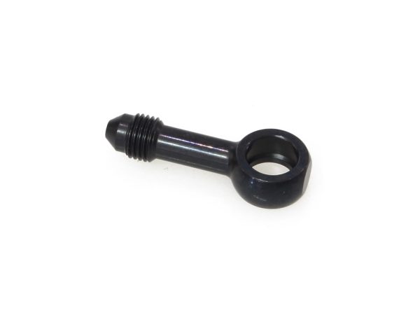 Black 3/8" ID, 180 Degree Banjo. Fits Hide-A-Line Micro Line.