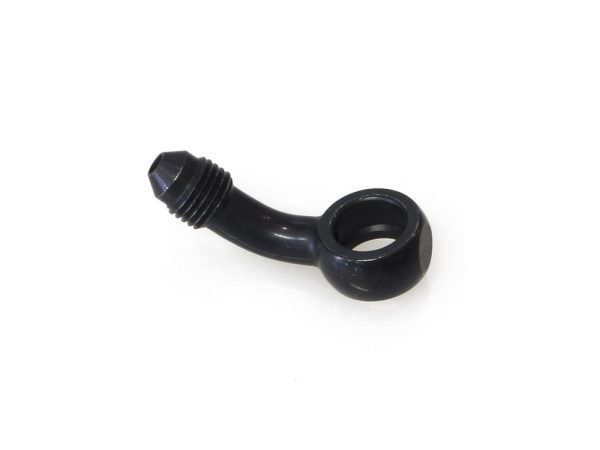 Black 3/8" ID, 45 Degree Banjo. Fits Hide-A-Line Micro Line.