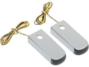 Strut Light Turn Signals with Smoke Lens & Amber Flashing - Chrome. Fits Softail 1984-2017.